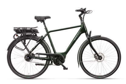 Green Gloss Sparta a-SHINE ULTRA elcykel med høj indstigning 