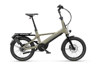 Olivengrøn s-compact elcykel fra Sparta 